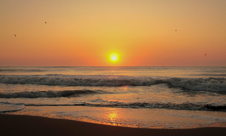 Atardecer en Mar del Plata