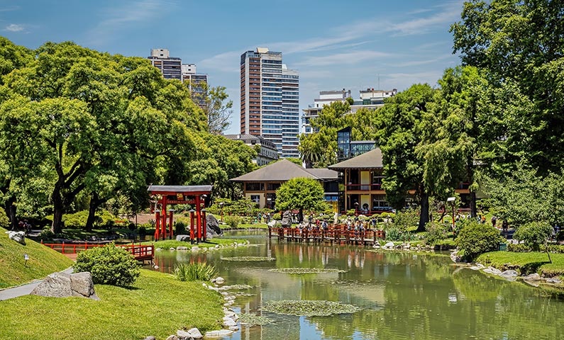Inside the Japanese Garden in Palermo